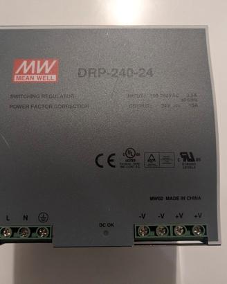 Alimentatore Meanwell - Din Rail 240W 24V - Input 