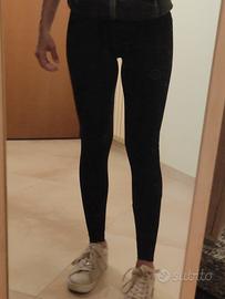 Pantaloni leggins equitazione donna Kingsland nero