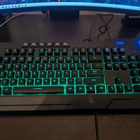 tastiera gaming RGB USB 