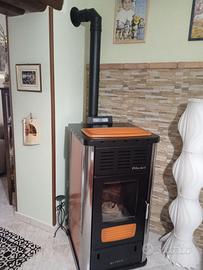 Stufa a pellet  Idro Klover diva mid 24, 5 kw