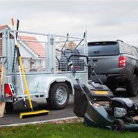 Rimorchio ribassato  per giardinieri 1500 Kg