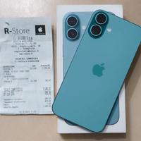 iPhone 16 plus 128 giga verde acqua 