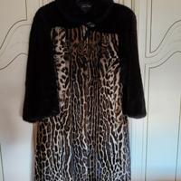 Pelliccia vintage in ocelot e visone