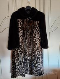 Pelliccia vintage in ocelot e visone