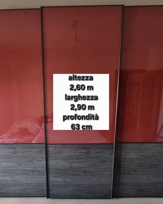 Armadio tre ante scorrevoli 