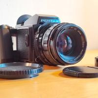 Pentax 645 con adapter per Pentax 67 SMC 90mm f2.8