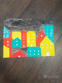 Tempere su cartoncino