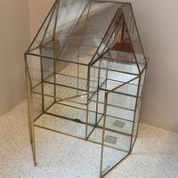 Porta oggetti da muro/Teca in vetro