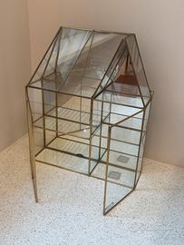 Porta oggetti da muro/Teca in vetro