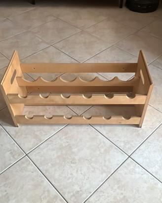 Portabottiglie in legno