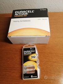 Batterie Duracell per apparecchio acustico