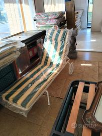 set lettino con cuscino 