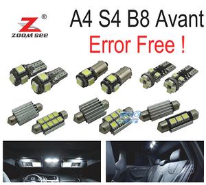 KIT 20 LAMPADE LED INTERNE PER AUDI A4 S4 B8 QUATT