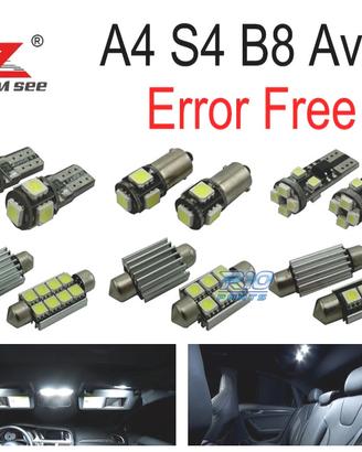 KIT 20 LAMPADE LED INTERNE PER AUDI A4 S4 B8 QUATT