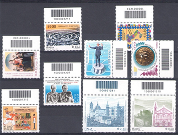 Francobolli con codice a barre