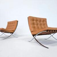 MDF ITALIA coppia di Barcelona in pelle marrone