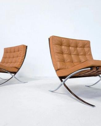 MDF ITALIA coppia di Barcelona in pelle marrone