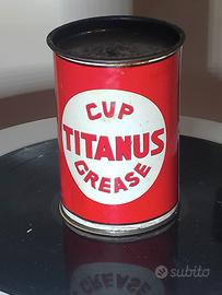 latta d'epoca  Titanus Cup decorazione vintage