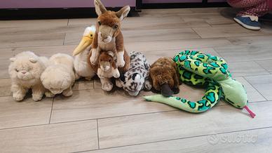 Lotto di 7 peluche national geographic a 25 euro 