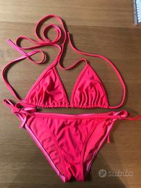 Costume triangolo rosa fluo Olaian TG 1/S