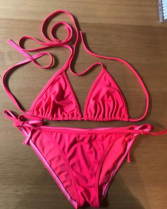 Costume triangolo rosa fluo Olaian TG 1/S