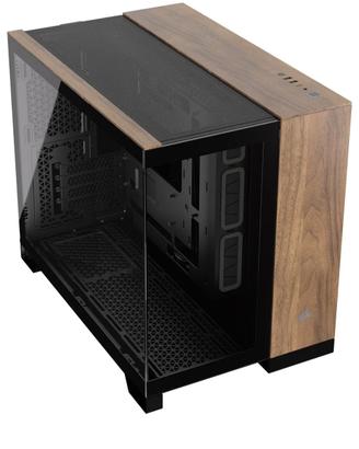 case pc Corsair 2500x legno noce noce 