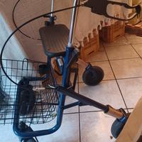 Rollator con Sedile in Plastica e Vassoio