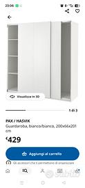 armadio pax Ikea ante scorrevoli