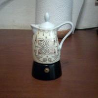 caffettiera in ceramica ed alluminio 1 tazza