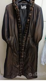 Giaccone ,-Mantello  Nuovissimo Lungo; marrone