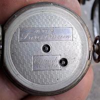 antico orologio da tasca in argento 