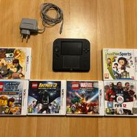 🎮 Nintendo 2DS Nero/Blu + 6 Giochi + Caricatore