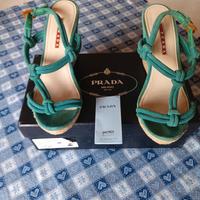 sandali donna Prada in pelle tg 37 