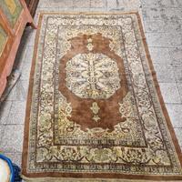 TAPPETO KUSISTAN MARRONE BEIGE FLOREARE