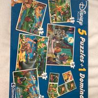 Puzzles + Domino Disney - Clementoni