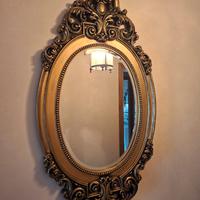 specchio vintage oro