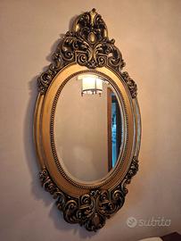 specchio vintage oro