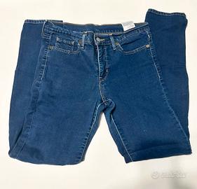 Jeans Donna Levi's 711 Skinny levis W29 L32 Blu Sc