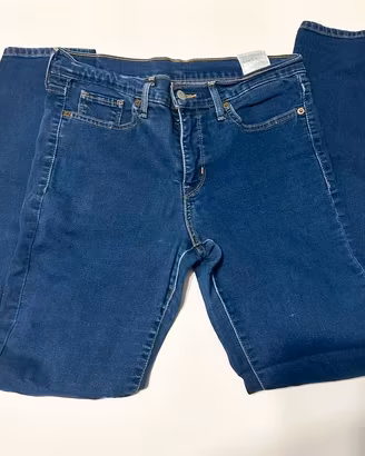 Jeans Donna Levi's 711 Skinny levis W29 L32 Blu Sc