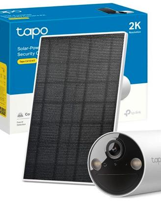 C410 KIT 2K 3MP Telecamera WiFi Esterno Solare Bat