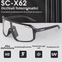 Occhiali con lenti fotocromatiche antiriflesso