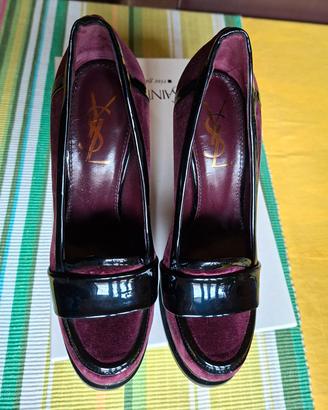 Yves Saint Laurent décolleté con plateau tg. 36