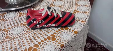 salvadanaio rossoneri in ceramica 