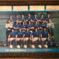 Poster Italia 1988 con cornice vintage