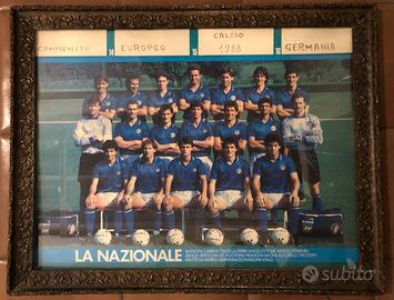 Poster Italia 1988 con cornice vintage