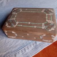 Scatola legno art nouveau