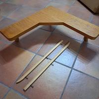Mensola angolare in legno 