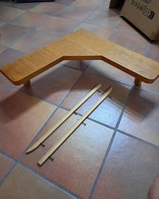 Mensola angolare in legno 
