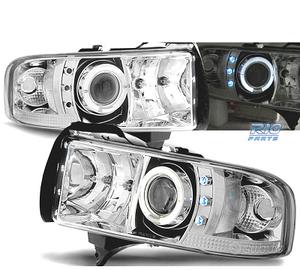 FARI DODGE RAM 94-01 LED OCCHI ANGEL CROMATO