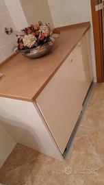 armadio bagno copri lavatrice 